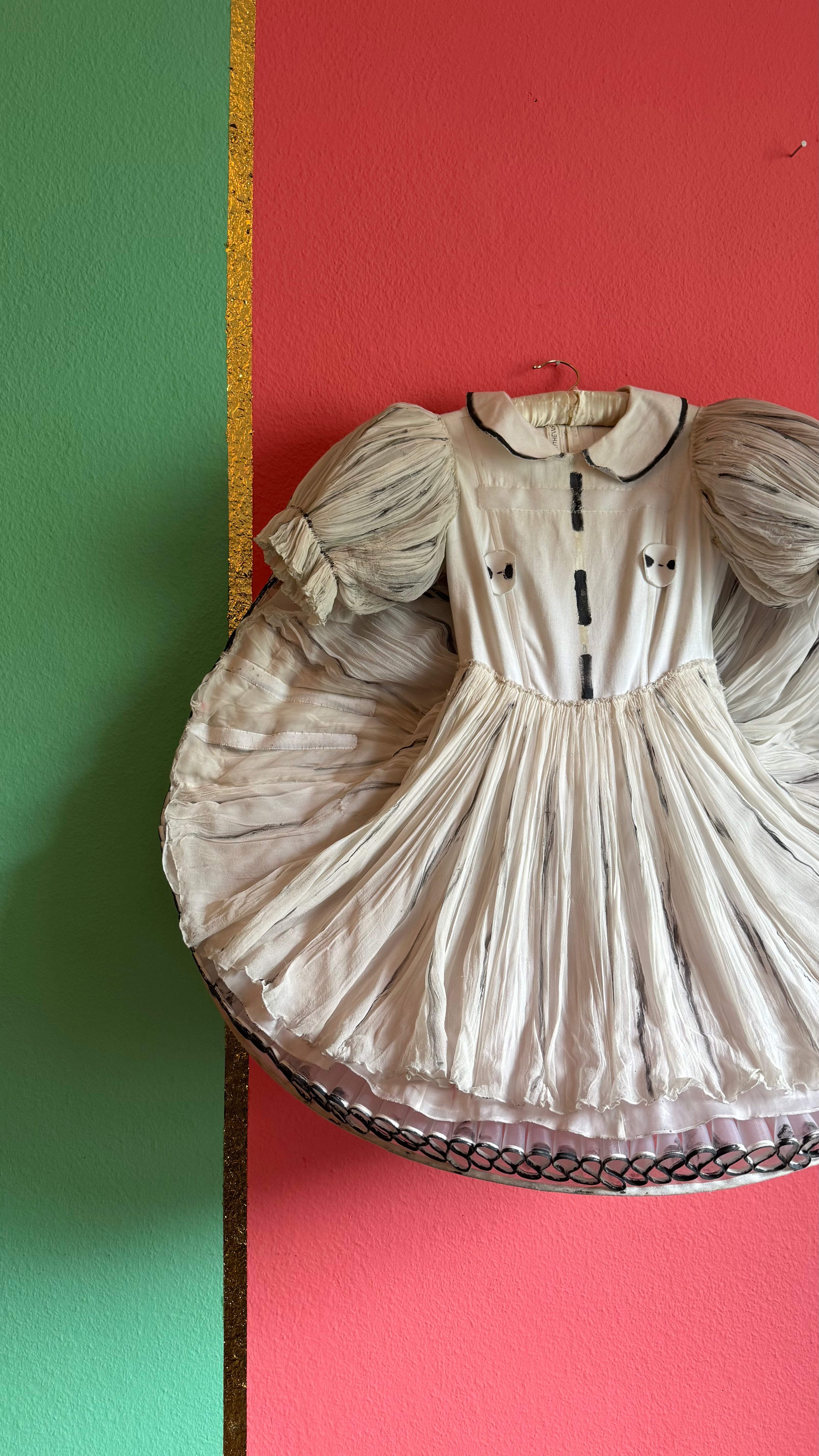 Vintage Alice In Wonderland Child’s Silk Costume Dress