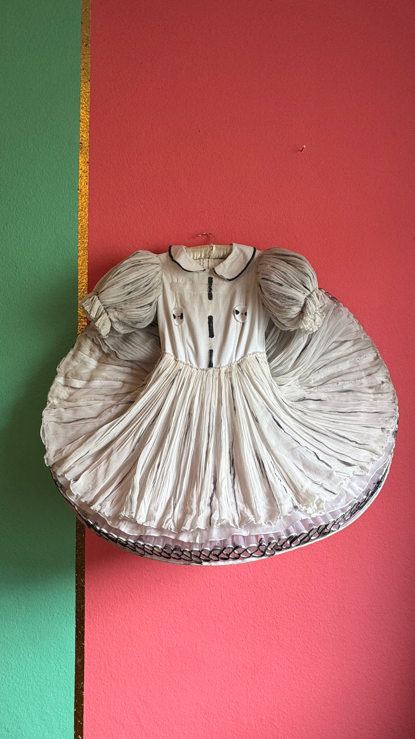 Vintage Alice In Wonderland Child’s Silk Costume Dress