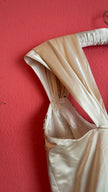 Vintage 1957 Bergdorf Goodman Ivory Beaded Evening Dress