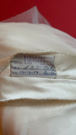 Vintage 1957 Bergdorf Goodman Ivory Beaded Evening Dress