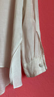 Vintage 1990s Ritmo Di Perla Ivory Crochet Panel Blouse