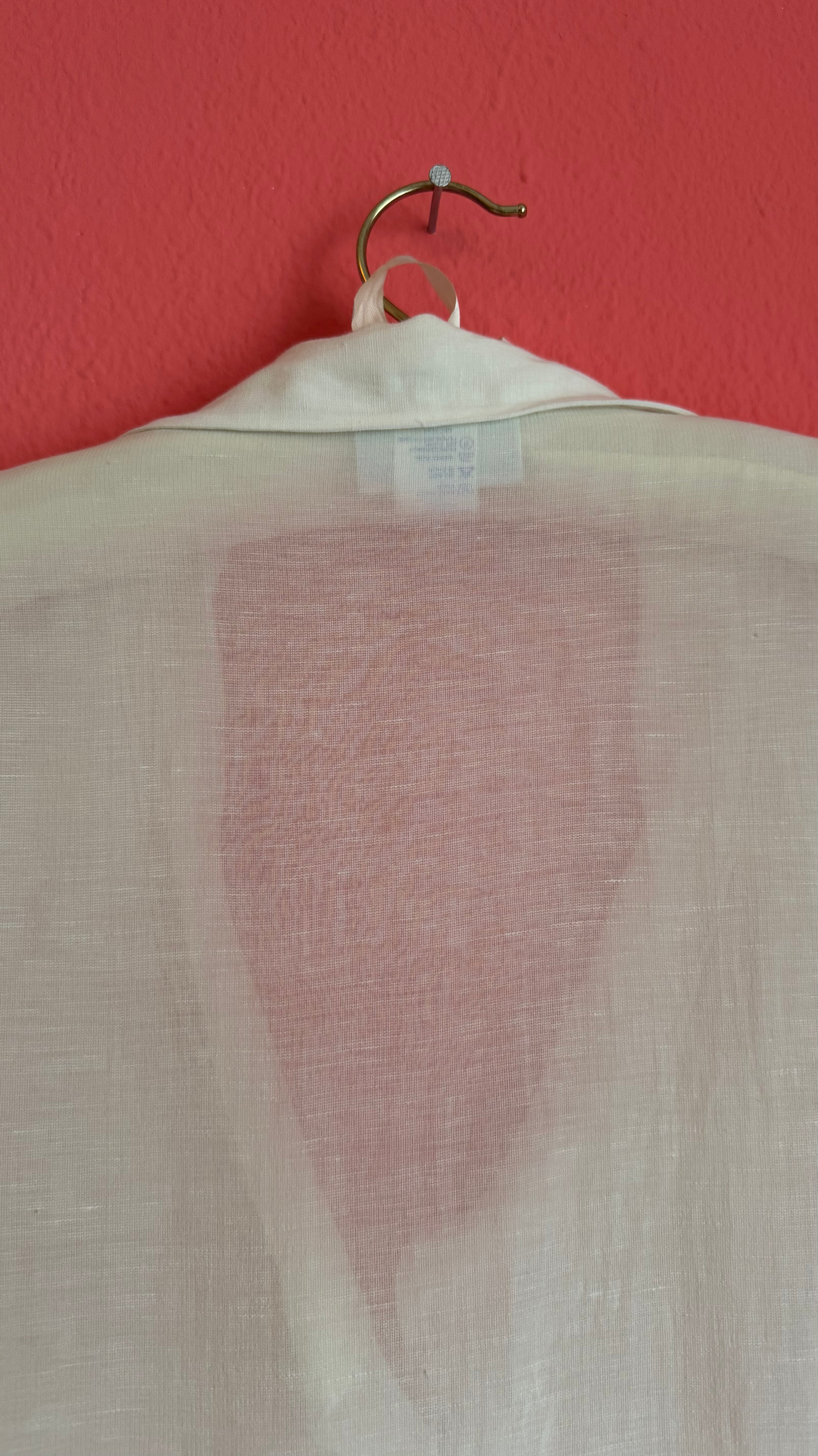 Vintage 1990s Ritmo Di Perla Ivory Crochet Panel Blouse