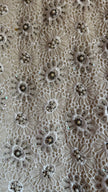 Vintage 1960s Regalia Imports Ivory Beaded Lace Jacket