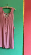 Vintage 1960s Kiedel Modelle Munich Pink Linen Blend Dress