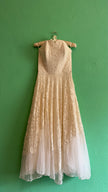 Vintage 1950s Ivory Lace Wedding Dress And Jacket Set