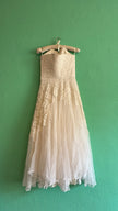 Vintage 1950s Ivory Lace Wedding Dress And Jacket Set