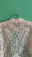 Vintage 1950s Ivory Lace Wedding Dress And Jacket Set