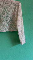 Vintage 1950s Ivory Lace Wedding Dress And Jacket Set