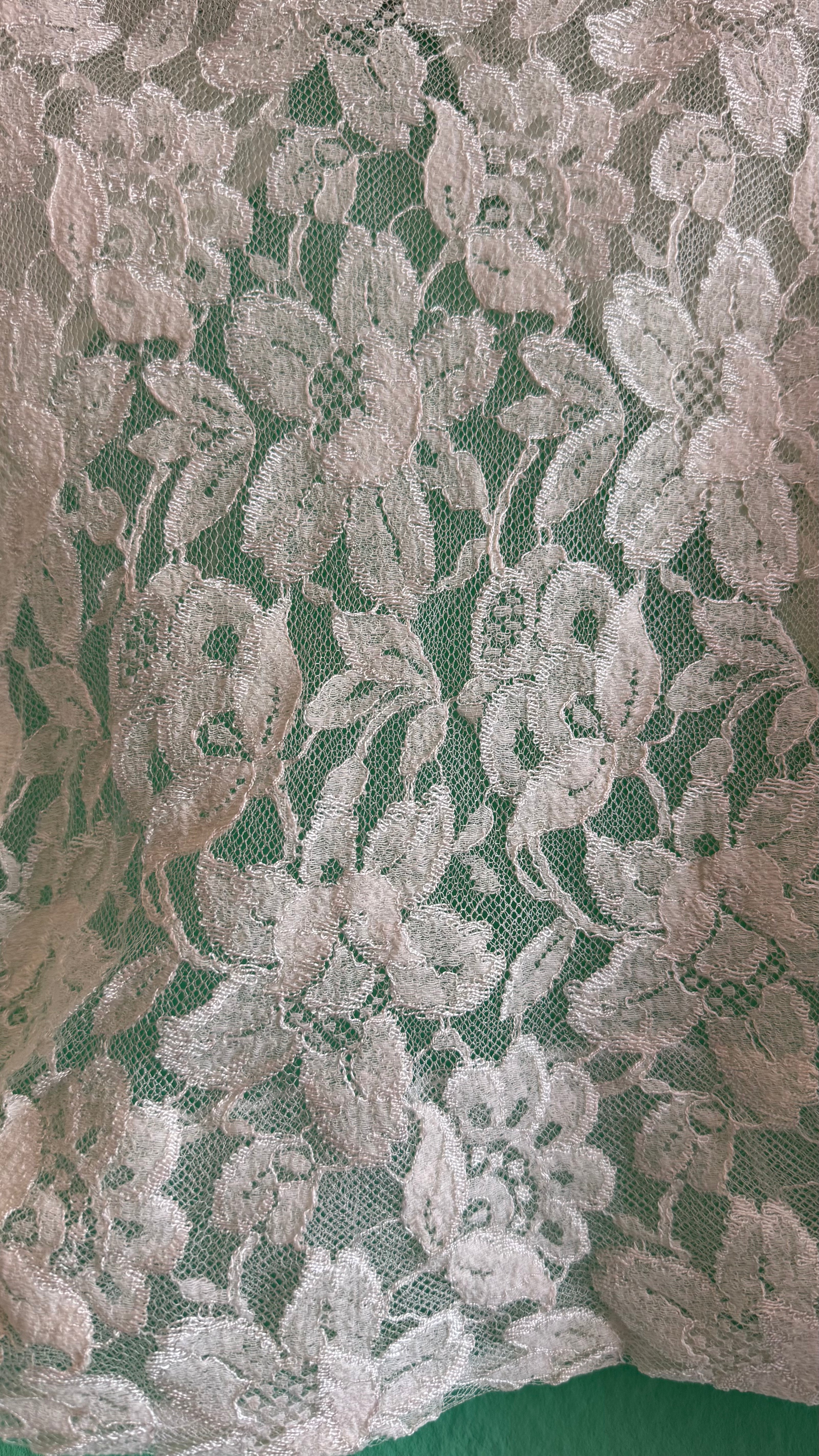 Vintage 1950s Ivory Lace Wedding Dress And Jacket Set