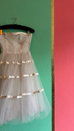 Vintage 1950s Ivory Tulle Bridal Dress