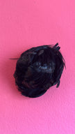 Vintage 1950s Black Feather Cocktail Hat