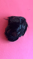 Vintage 1950s Black Feather Cocktail Hat