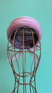 Vintage 1950s Lavender Draped Turban Hat With Bow