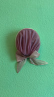 Vintage 1950s Lavender Draped Turban Hat With Bow