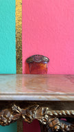 Vintage Early 20th Century Tortoiseshell-Effect Rhinestone Hair Comb