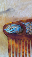 Vintage Early 20th Century Tortoiseshell-Effect Rhinestone Hair Comb