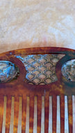 Vintage Early 20th Century Tortoiseshell-Effect Rhinestone Hair Comb