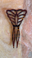Vintage 1920s French Butterfly Rhinestone Hair Pin