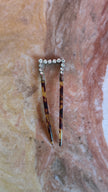 Vintage 1920s Tortoiseshell-Effect Rhinestone Two-Prong Hair Pin