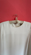 GOEN.J Ivory Cape-Sleeve Maxi Dress