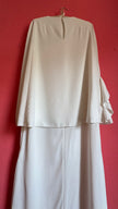 GOEN.J Ivory Cape-Sleeve Maxi Dress
