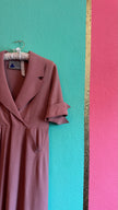 Vintage 1940s Dusty Rose Pleated Dress by A Lady in Colour