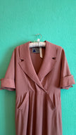 Vintage 1940s Dusty Rose Pleated Dress by A Lady in Colour