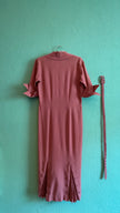 Vintage 1940s Dusty Rose Pleated Dress by A Lady in Colour