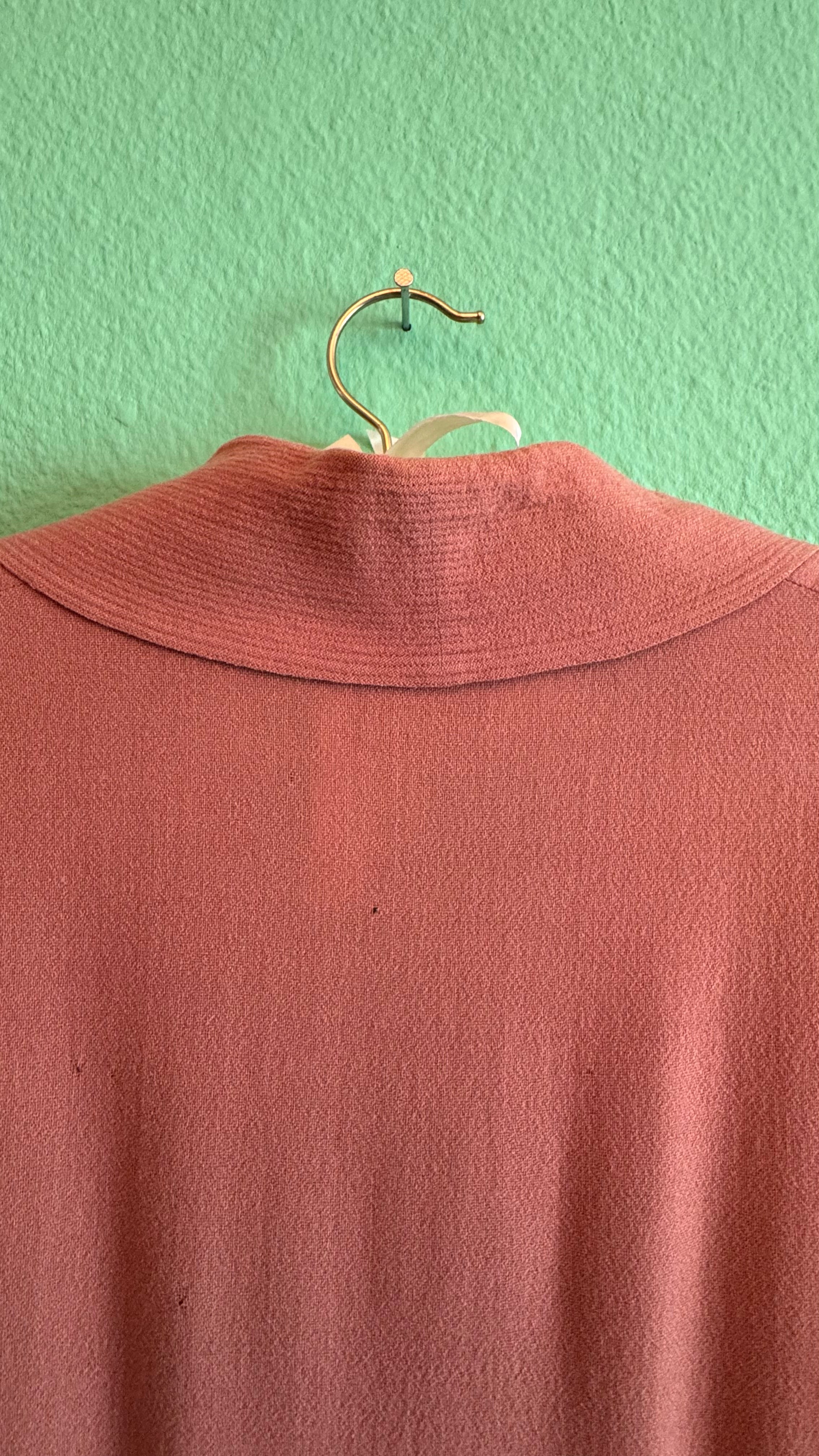 Vintage 1940s Dusty Rose Pleated Dress by A Lady in Colour