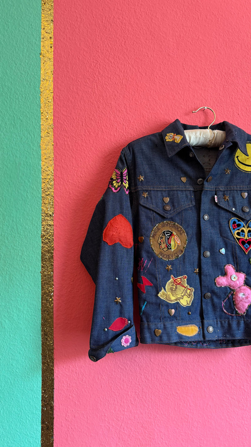 Vintage 1980s Levi’s Custom Patch Denim Jacket