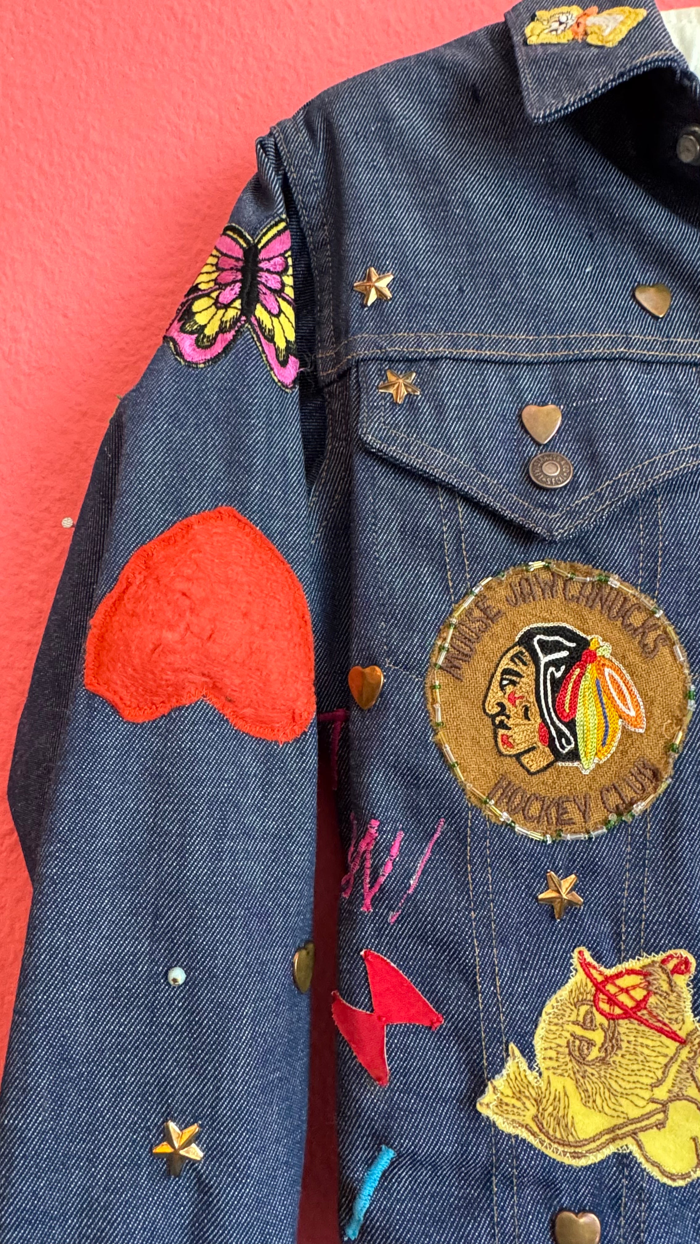 Vintage 1980s Levi’s Custom Patch Denim Jacket