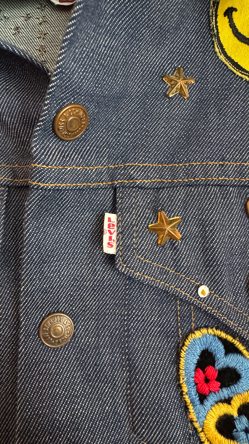 Vintage 1980s Levi’s Custom Patch Denim Jacket