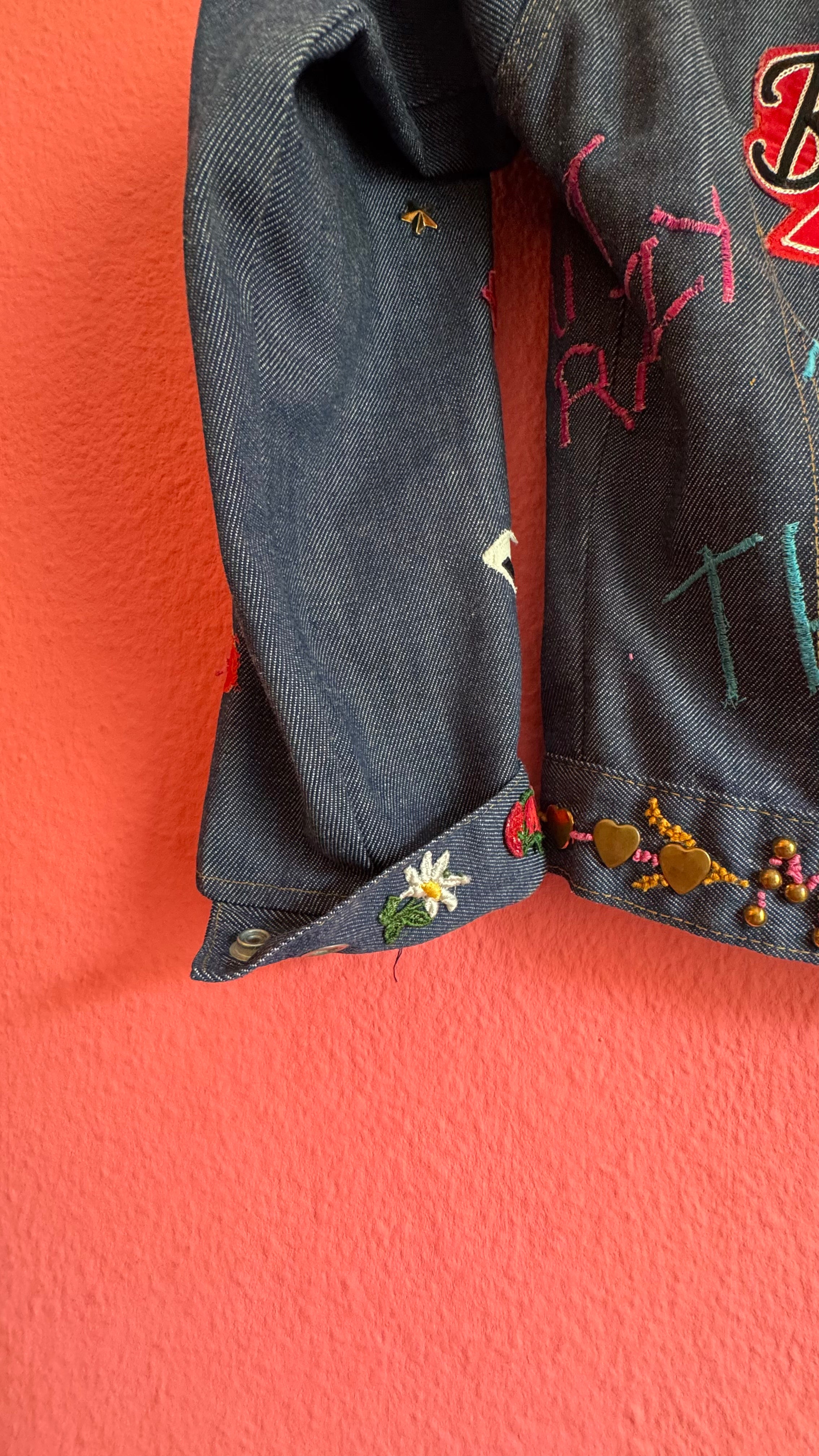 Vintage 1980s Levi’s Custom Patch Denim Jacket