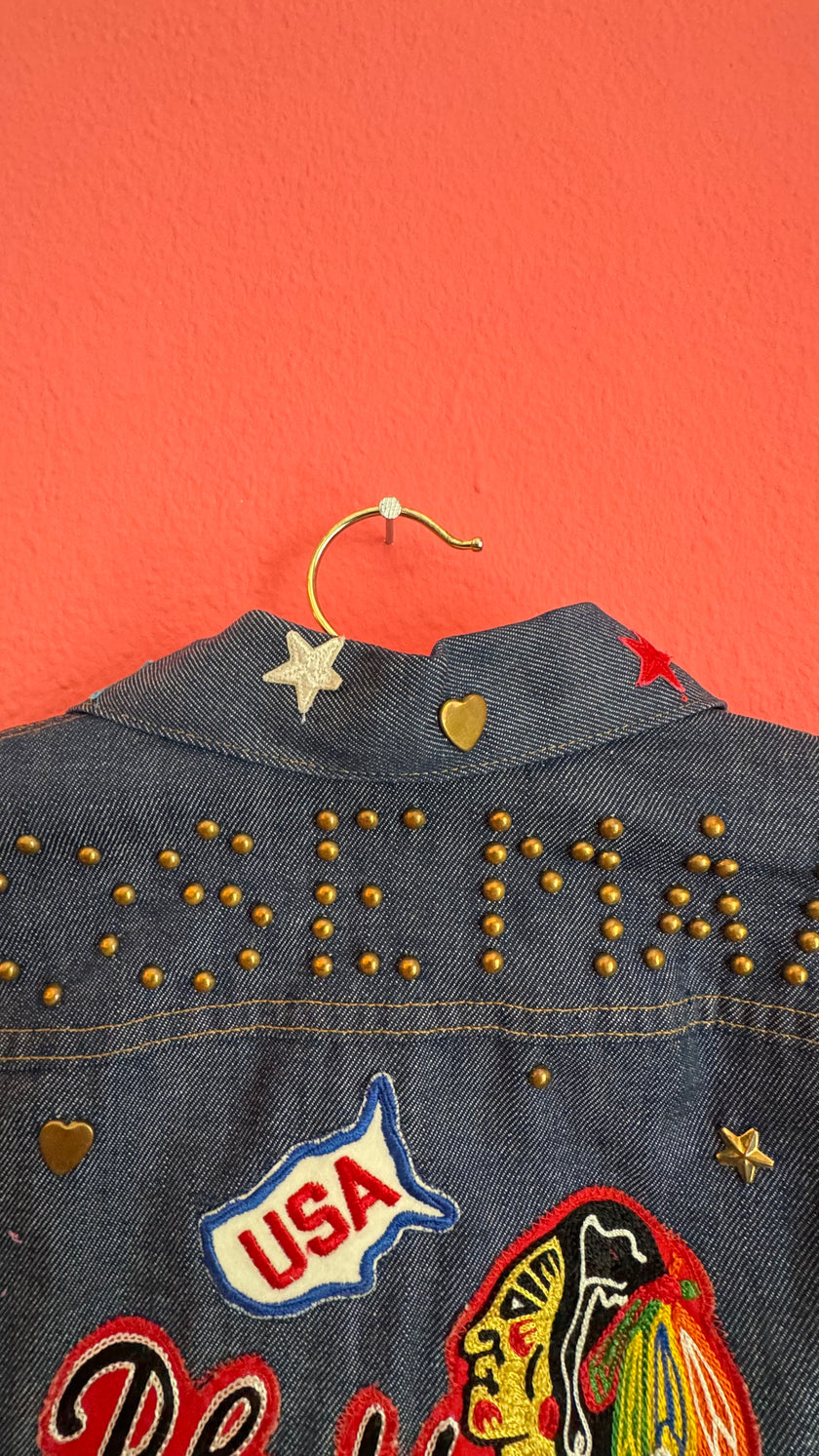 Vintage 1980s Levi’s Custom Patch Denim Jacket
