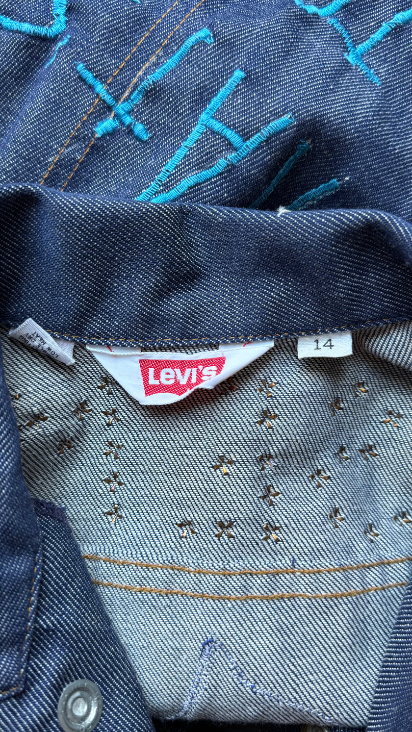 Vintage 1980s Levi’s Custom Patch Denim Jacket