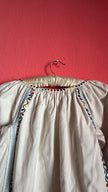 Vintage 1970s Folk Embroidered Cotton Blouse