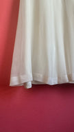 Vintage 1960s Ivory Lace Chiffon Evening Dress