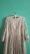 Vintage 1950s Ivory Lace Tea Dress