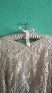 Vintage 1950s Ivory Lace Tea Dress
