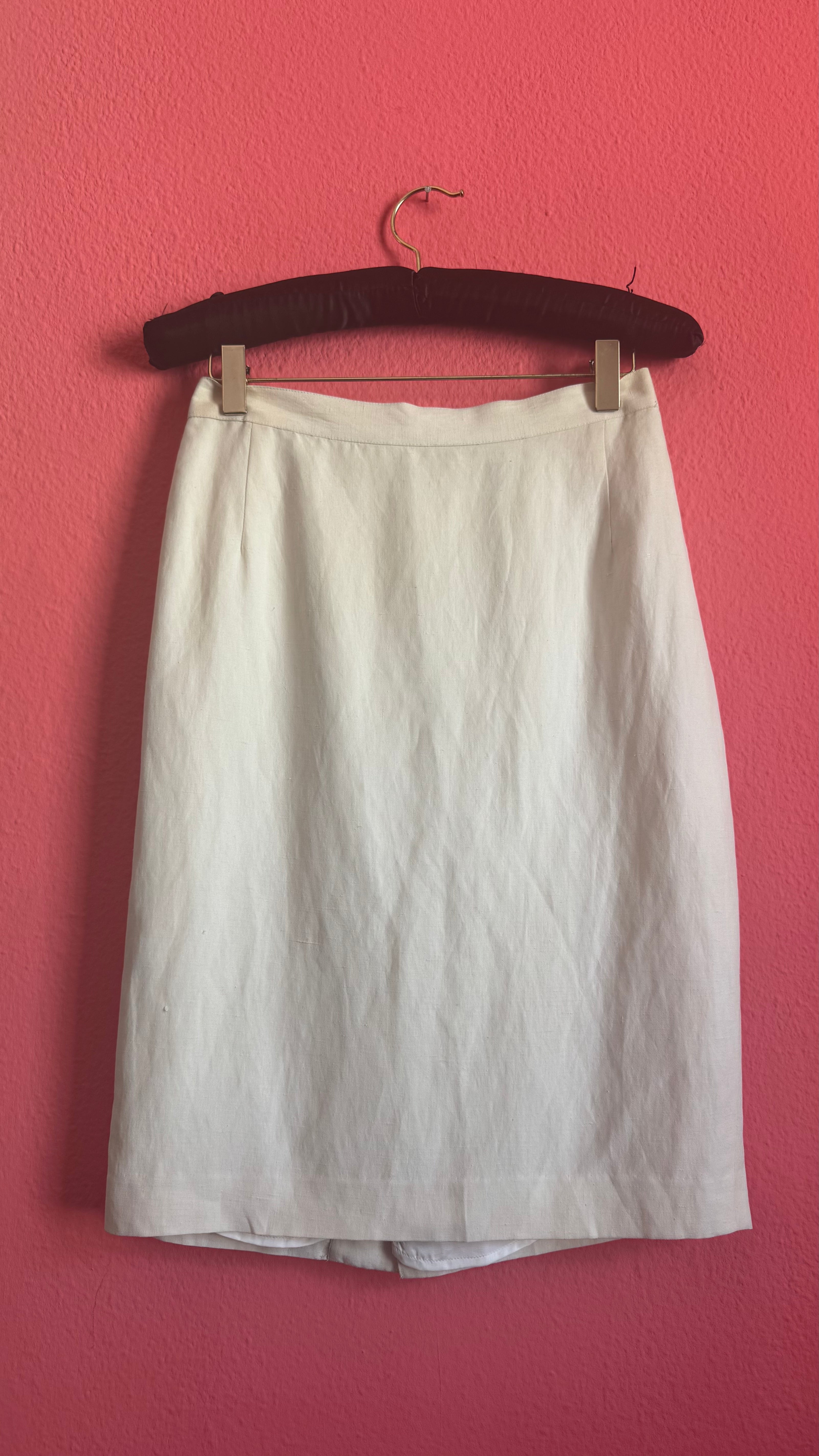 Vintage 1990s Ivory Silk Linen Three-Piece Set By Maska Base