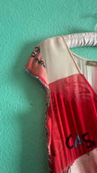 Vintage 2000s Maje Paris Graphic Silk-Blend Midi Dress