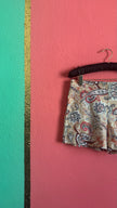 Vintage 1990s Paisley Print High-Waisted Shorts